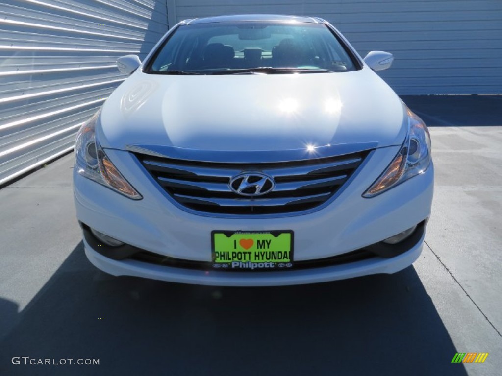 2014 Sonata Limited - Pearl White / Black photo #8