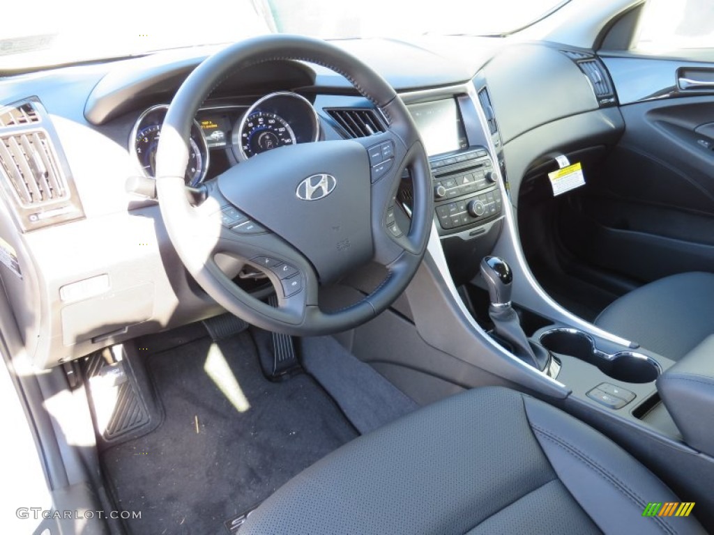 2014 Sonata Limited - Pearl White / Black photo #24