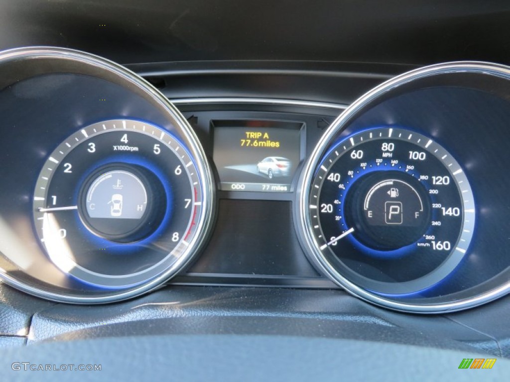 2014 Sonata Limited - Pearl White / Black photo #32