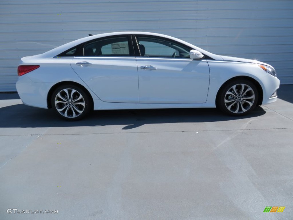 Pearl White 2014 Hyundai Sonata Limited 2.0T Exterior Photo #87208230