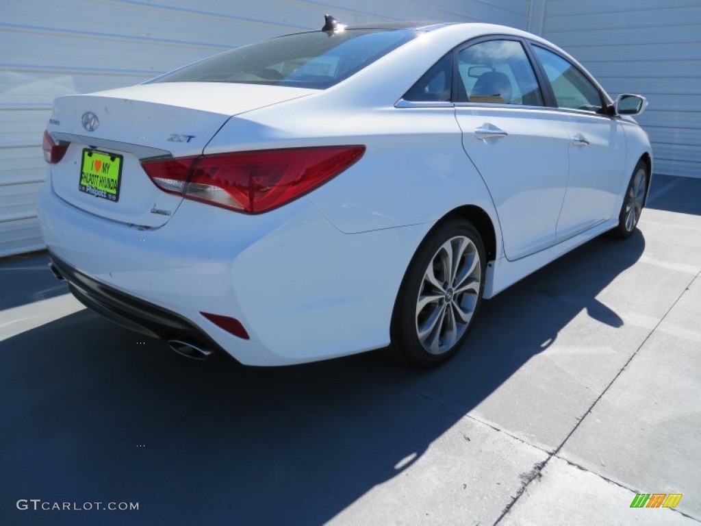 2014 Sonata Limited 2.0T - Pearl White / Black photo #4