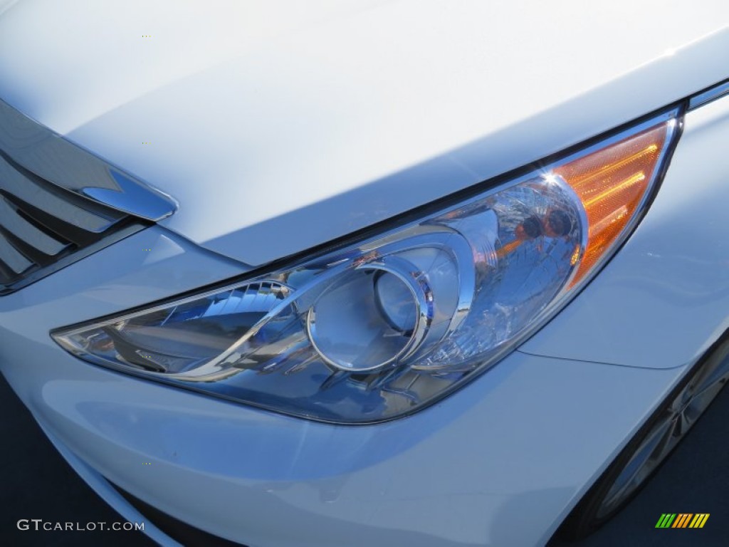 2014 Sonata Limited 2.0T - Pearl White / Black photo #9