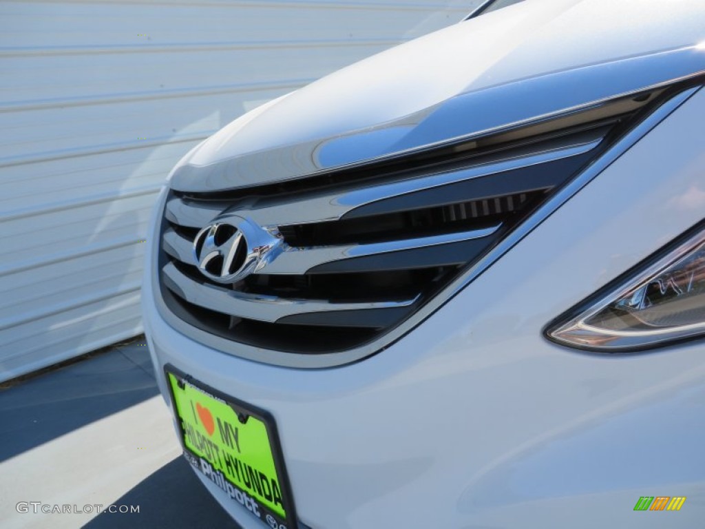 2014 Sonata Limited 2.0T - Pearl White / Black photo #11