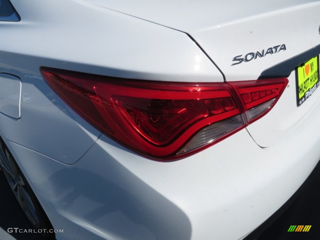 2014 Sonata Limited 2.0T - Pearl White / Black photo #13