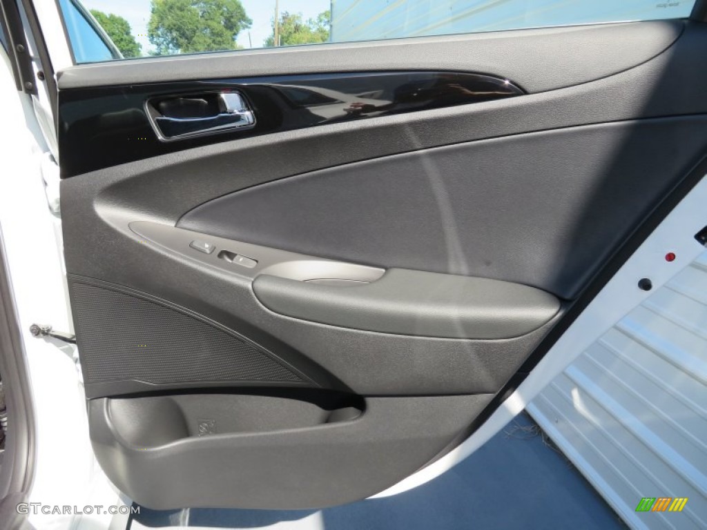 2014 Sonata Limited 2.0T - Pearl White / Black photo #20