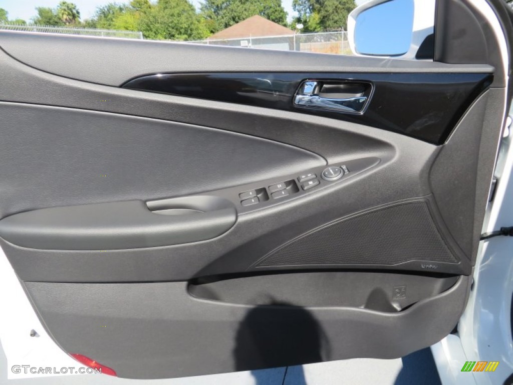 2014 Sonata Limited 2.0T - Pearl White / Black photo #23