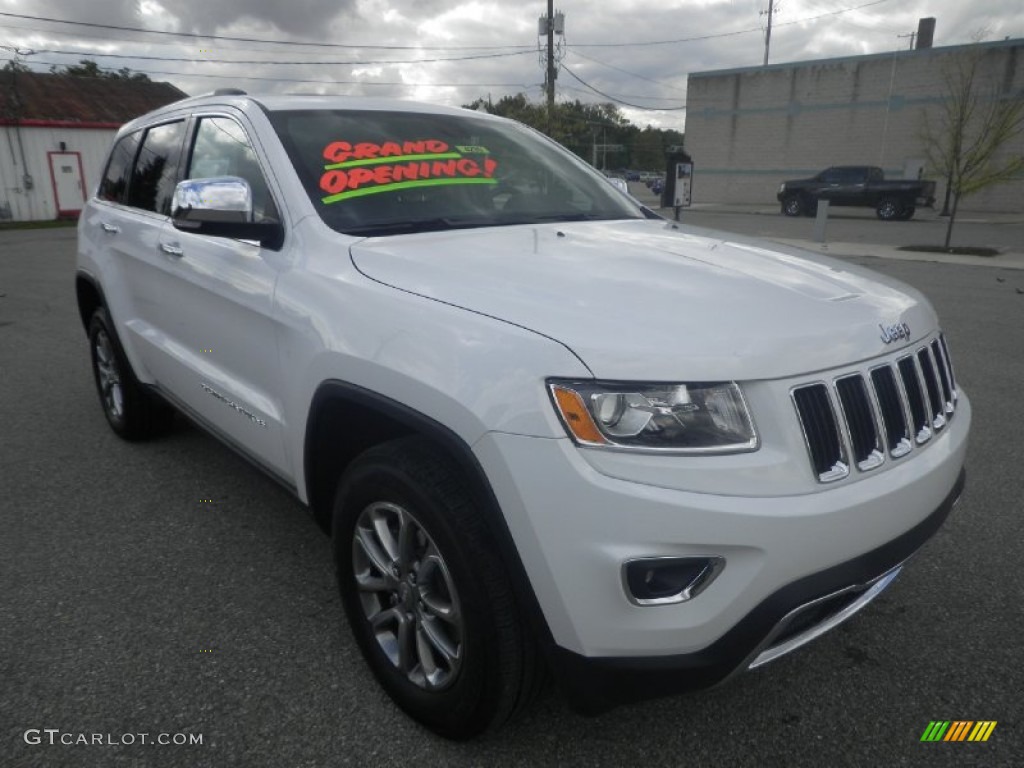 2014 Grand Cherokee Limited 4x4 - Bright White / Morocco Black photo #1