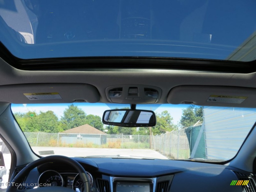 2014 Sonata Limited 2.0T - Pearl White / Black photo #28