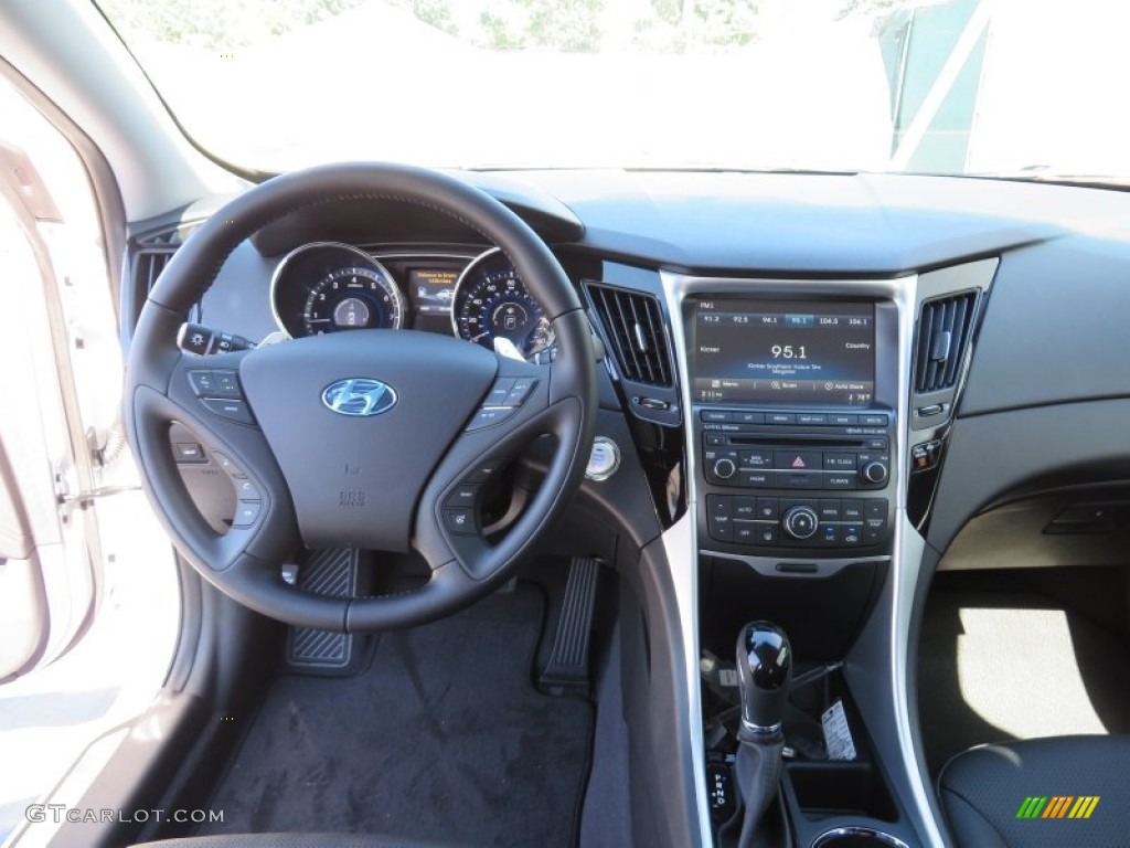 2014 Sonata Limited 2.0T - Pearl White / Black photo #29