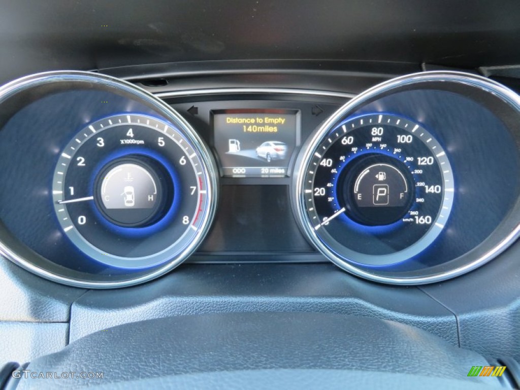 2014 Sonata Limited 2.0T - Pearl White / Black photo #32