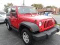 2008 Flame Red Jeep Wrangler X 4x4 Right Hand Drive  photo #1