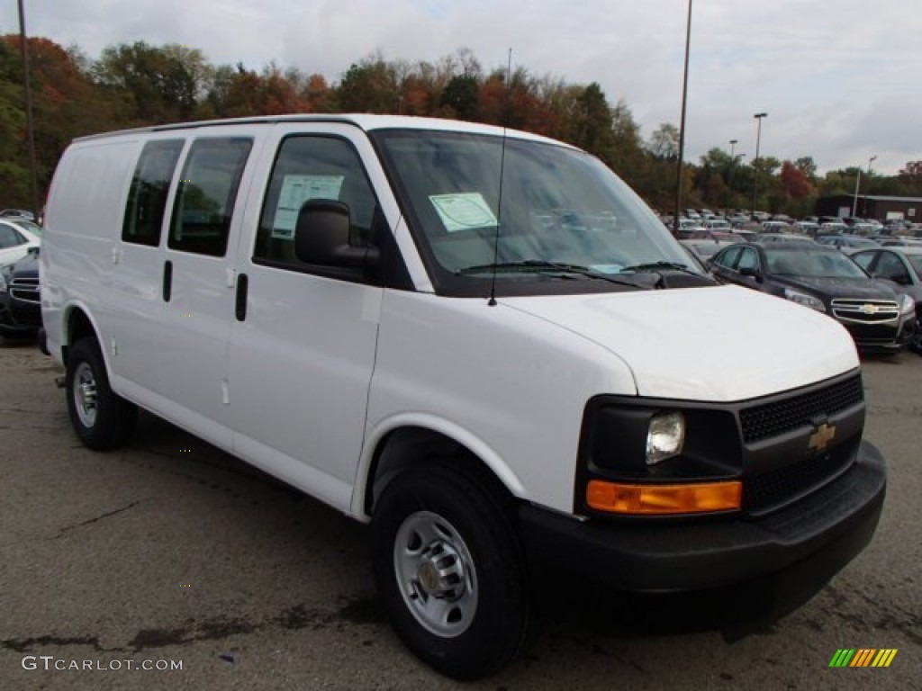 Summit White 2014 Chevrolet Express 2500 Cargo WT Exterior Photo #87210060