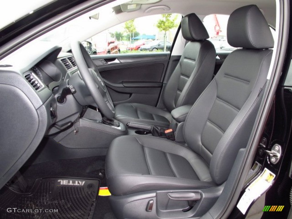 Titan Black Interior 2014 Volkswagen Jetta SE Sedan Photo #87210210