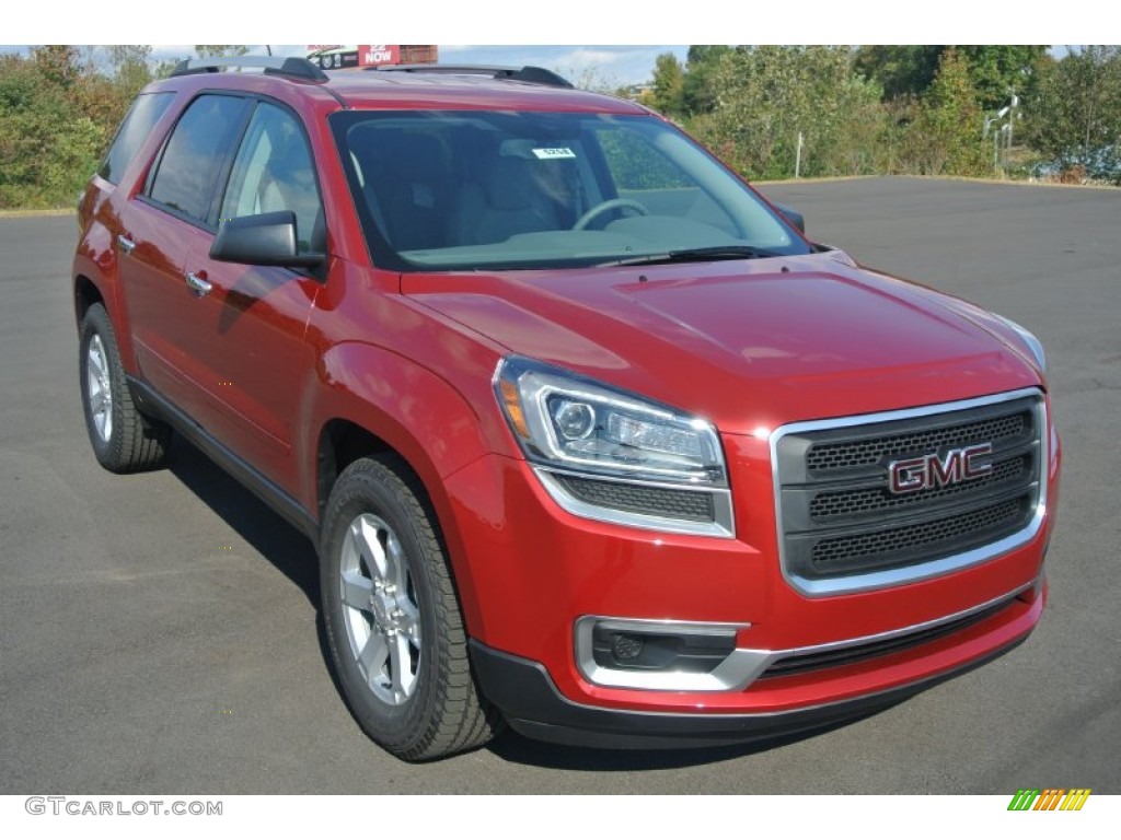 2014 Acadia SLE - Crystal Red Tintcoat / Light Titanium photo #1