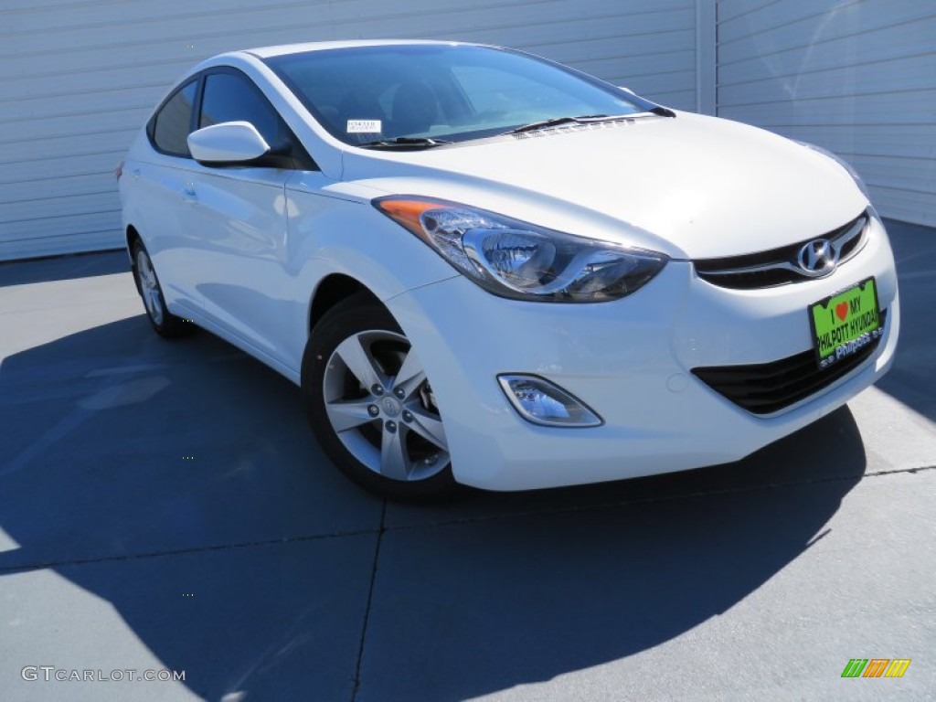 2013 Elantra Limited - Shimmering White / Gray photo #2