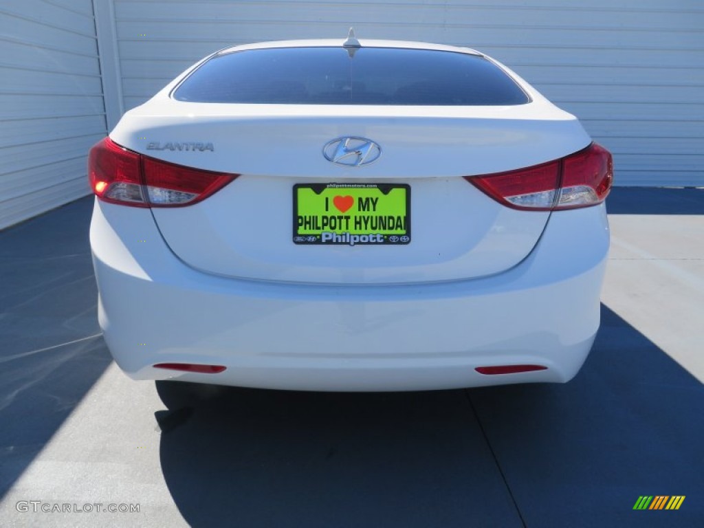 2013 Elantra Limited - Shimmering White / Gray photo #5