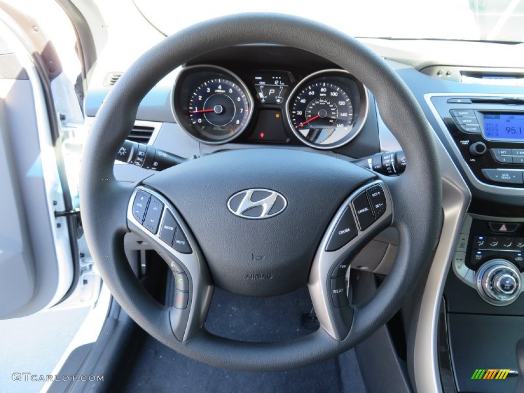 2013 Elantra Limited - Shimmering White / Gray photo #30