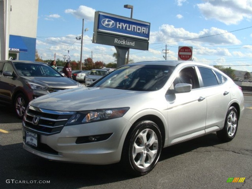 2010 Accord Crosstour EX-L 4WD - Alabaster Silver Metallic / Black photo #1