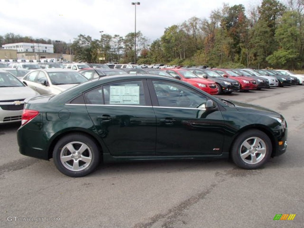 2014 Cruze LT - Rainforest Green Metallic / Jet Black photo #4