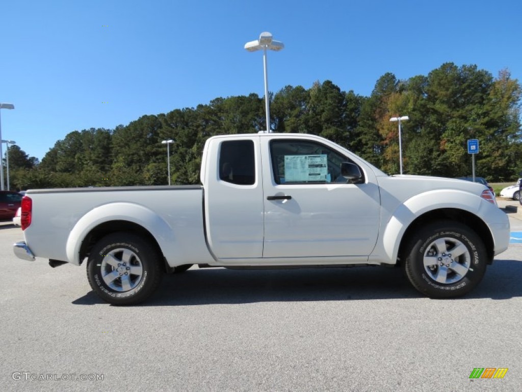 Glacier White 2013 Nissan Frontier SV King Cab Exterior Photo #87213192