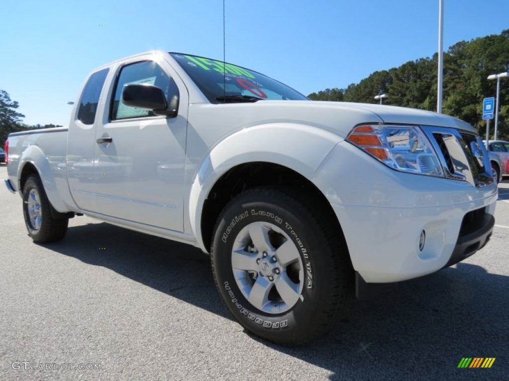 Glacier White 2013 Nissan Frontier SV King Cab Exterior Photo #87213221
