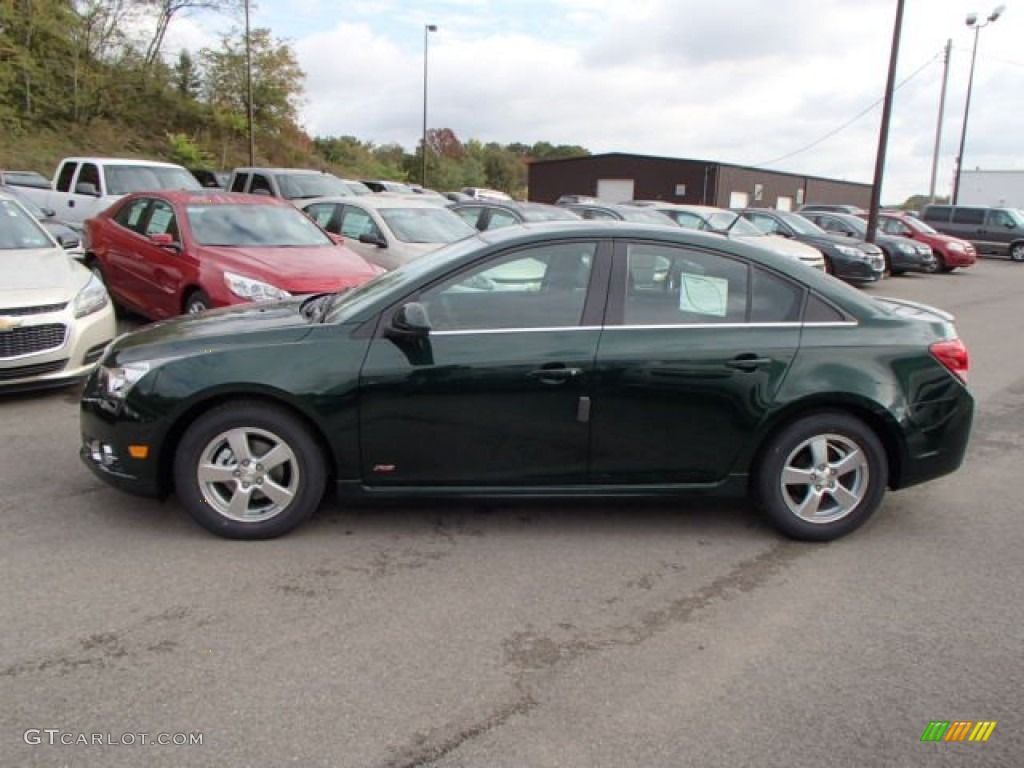 2014 Cruze LT - Rainforest Green Metallic / Jet Black photo #8