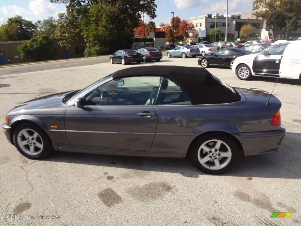 2003 3 Series 325i Convertible - Jet Black / Grey photo #8