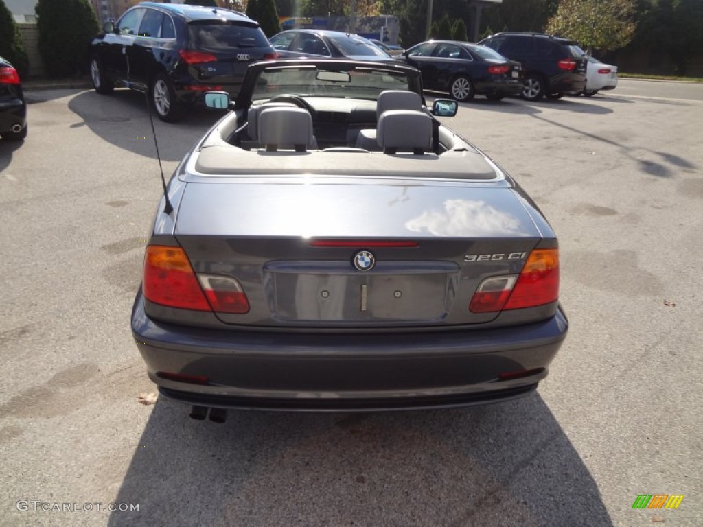 2003 3 Series 325i Convertible - Jet Black / Grey photo #12
