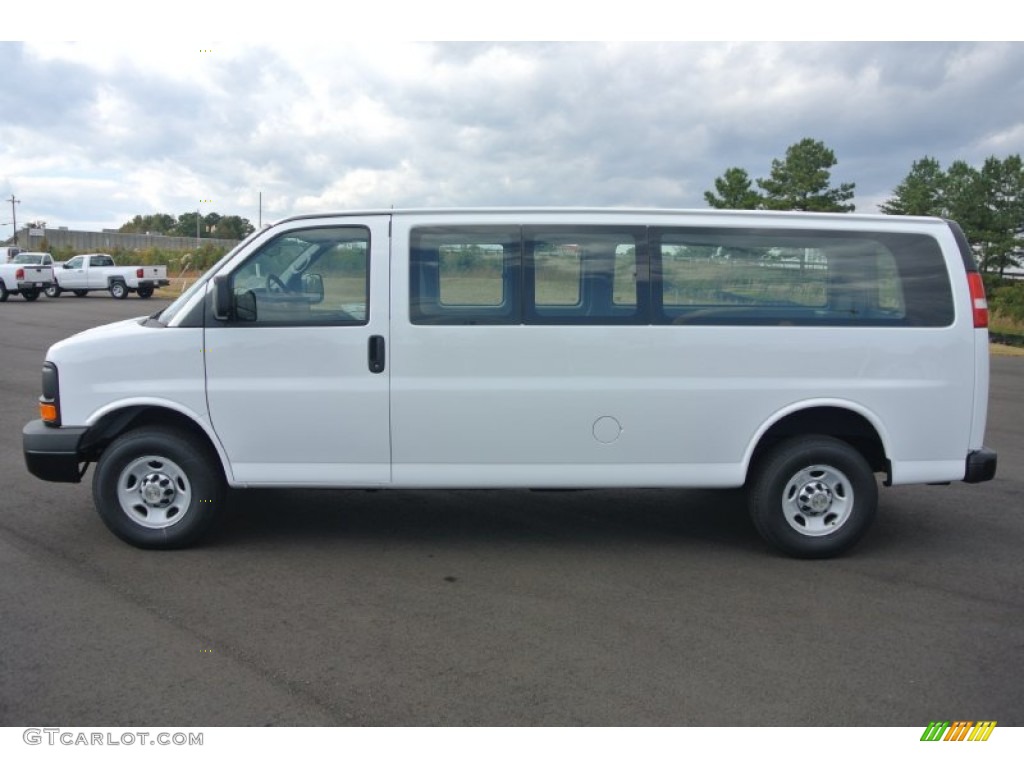Summit White 2014 Chevrolet Express 2500 Cargo Extended WT Exterior Photo #87214932