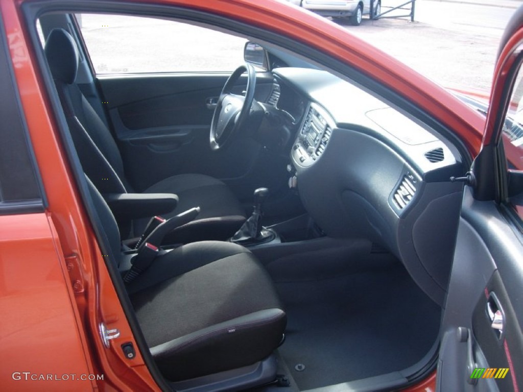 2008 Rio Rio5 SX Hatchback - Sunset Orange / Gray photo #7