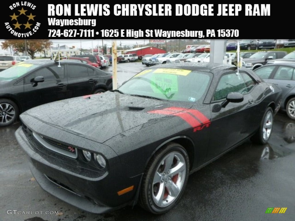 2012 Challenger R/T - Pitch Black / Dark Slate Gray photo #1