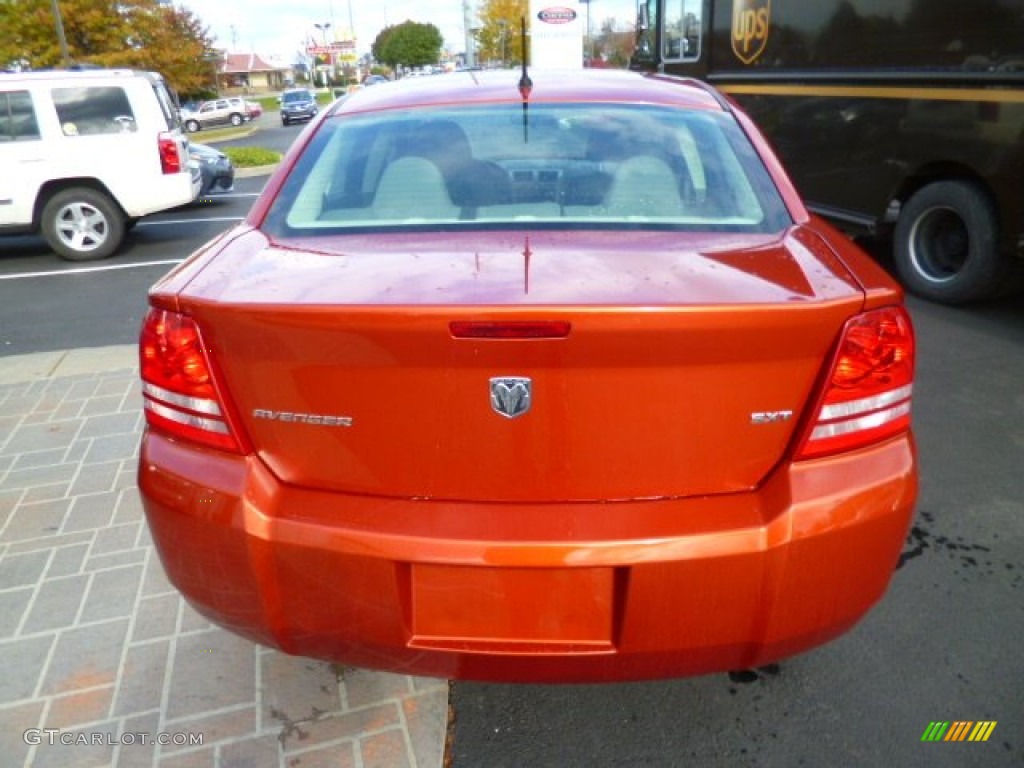 2008 Avenger SXT - Sunburst Orange Pearl / Dark Slate Gray/Light Slate Gray photo #6
