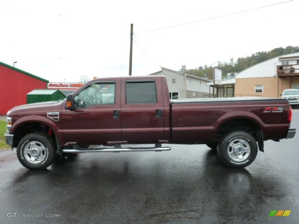 2010 F350 Super Duty XLT Crew Cab 4x4 - Royal Red Metallic / Medium Stone photo #2