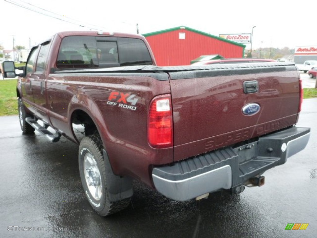 2010 F350 Super Duty XLT Crew Cab 4x4 - Royal Red Metallic / Medium Stone photo #3