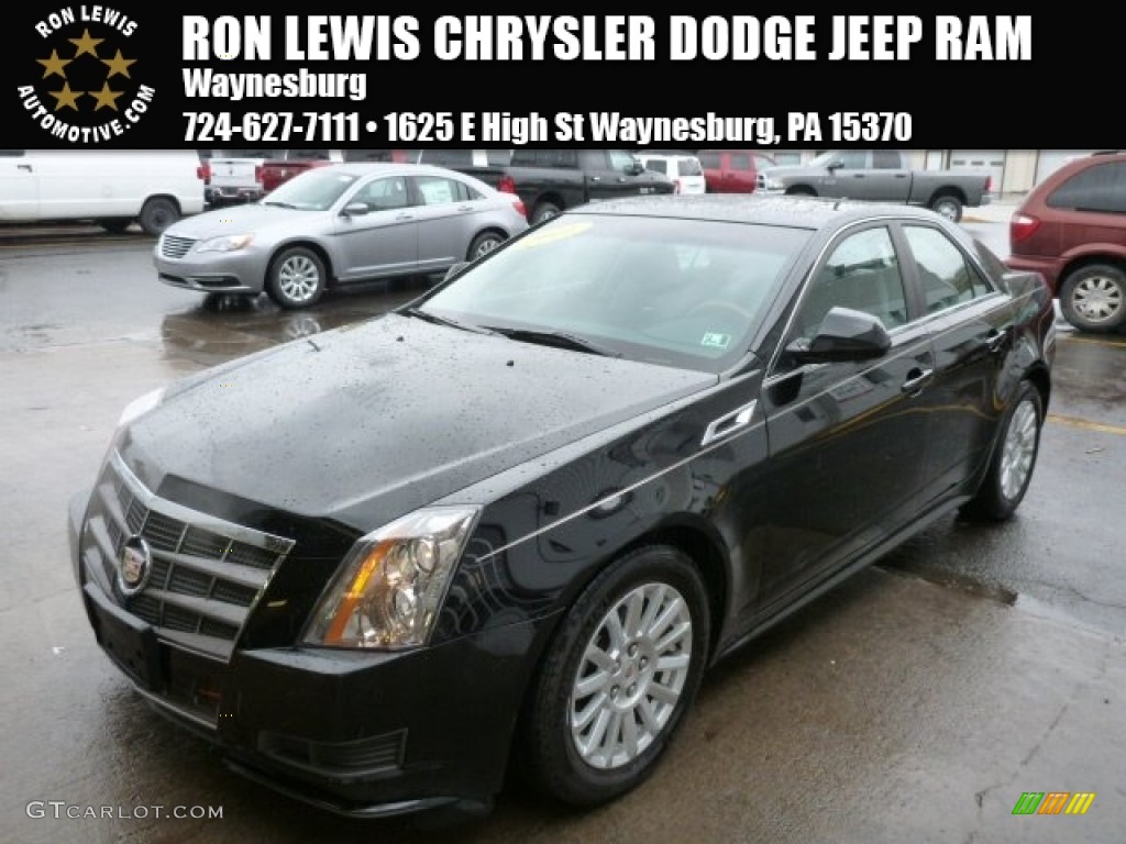 2011 CTS 4 3.0 AWD Sedan - Black Ice Metallic / Ebony photo #1