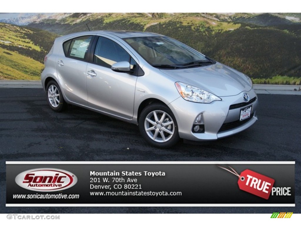 2013 Prius c Hybrid Four - Classic Silver Metallic / Black photo #1