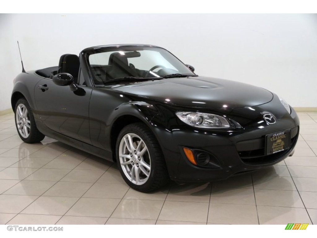 2010 MX-5 Miata Sport Roadster - Brilliant Black / Black photo #1