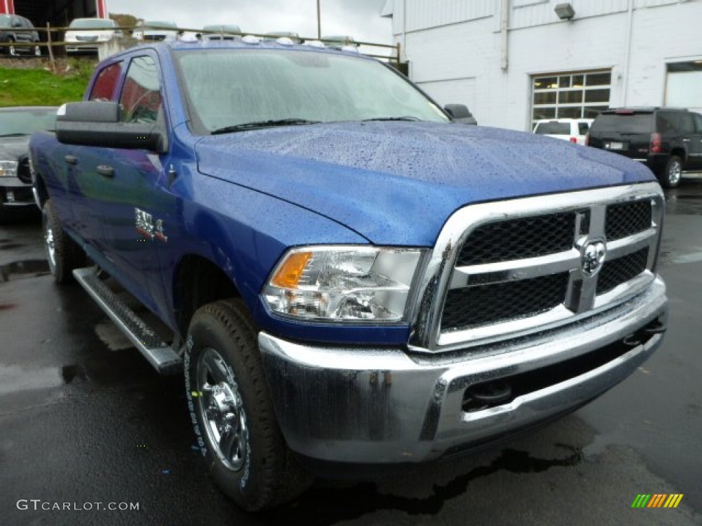 Blue Streak Pearl 2014 Ram 3500 Tradesman Crew Cab 4x4 Exterior Photo #87219629