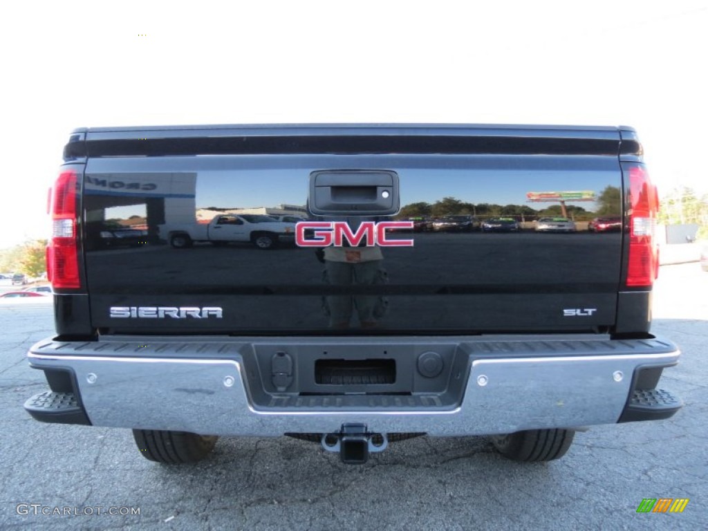 2014 Sierra 1500 SLT Double Cab - Onyx Black / Jet Black photo #6