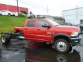  2014 4500 Tradesman Crew Cab 4x4 Chassis Flame Red