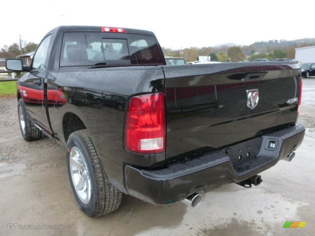 2014 1500 Express Regular Cab 4x4 - Black / Black/Diesel Gray photo #3