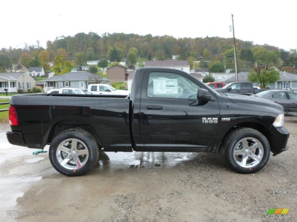 Black 2014 Ram 1500 Express Regular Cab 4x4 Exterior Photo #87220410