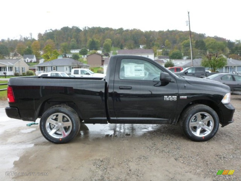 2014 1500 Express Regular Cab 4x4 - Black / Black/Diesel Gray photo #7