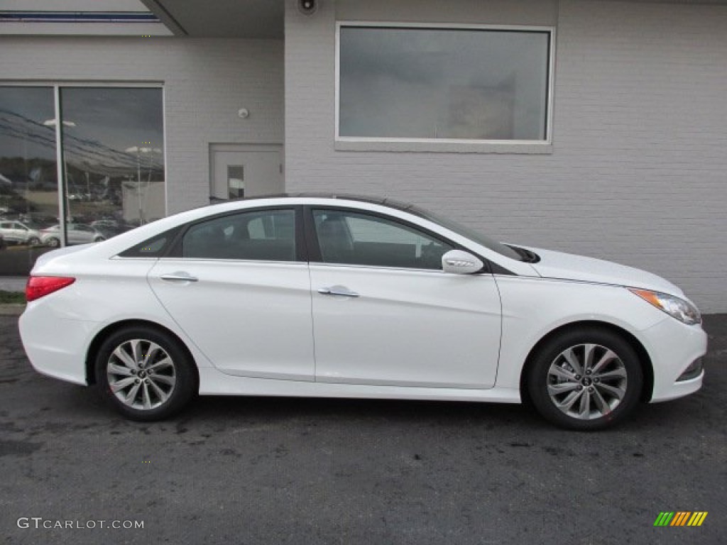 Pearl White 2014 Hyundai Sonata Limited Exterior Photo #87220806
