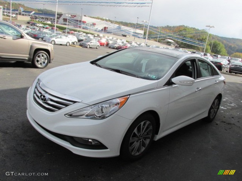 2014 Sonata Limited - Pearl White / Black photo #5