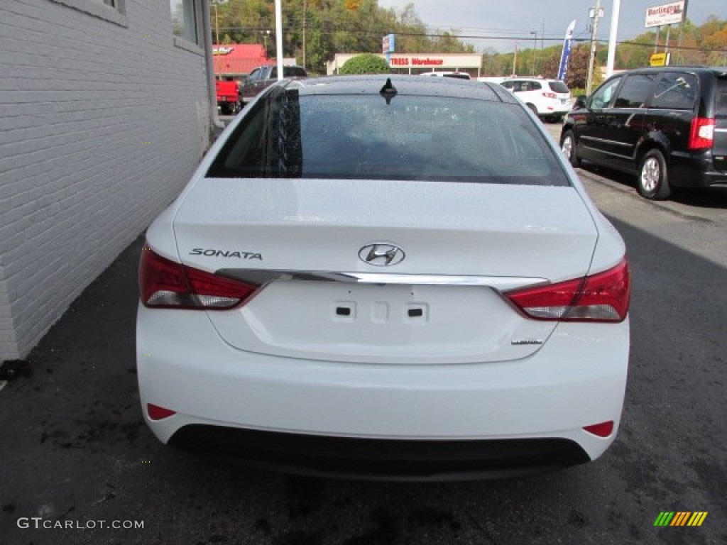 2014 Sonata Limited - Pearl White / Black photo #6