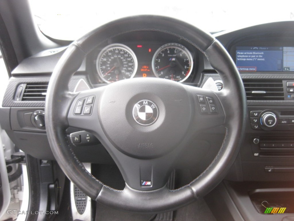 2008 BMW M3 Convertible Silver Steering Wheel Photo #87222090