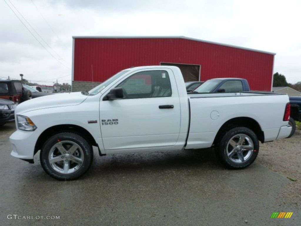 2014 1500 Express Regular Cab 4x4 - Bright White / Black/Diesel Gray photo #2