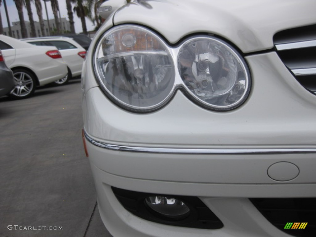 2008 CLK 350 Cabriolet - Arctic White / Stone photo #23