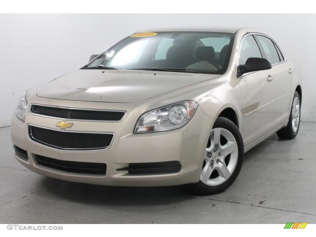 2010 Malibu LS Sedan - Gold Mist Metallic / Cocoa/Cashmere photo #2
